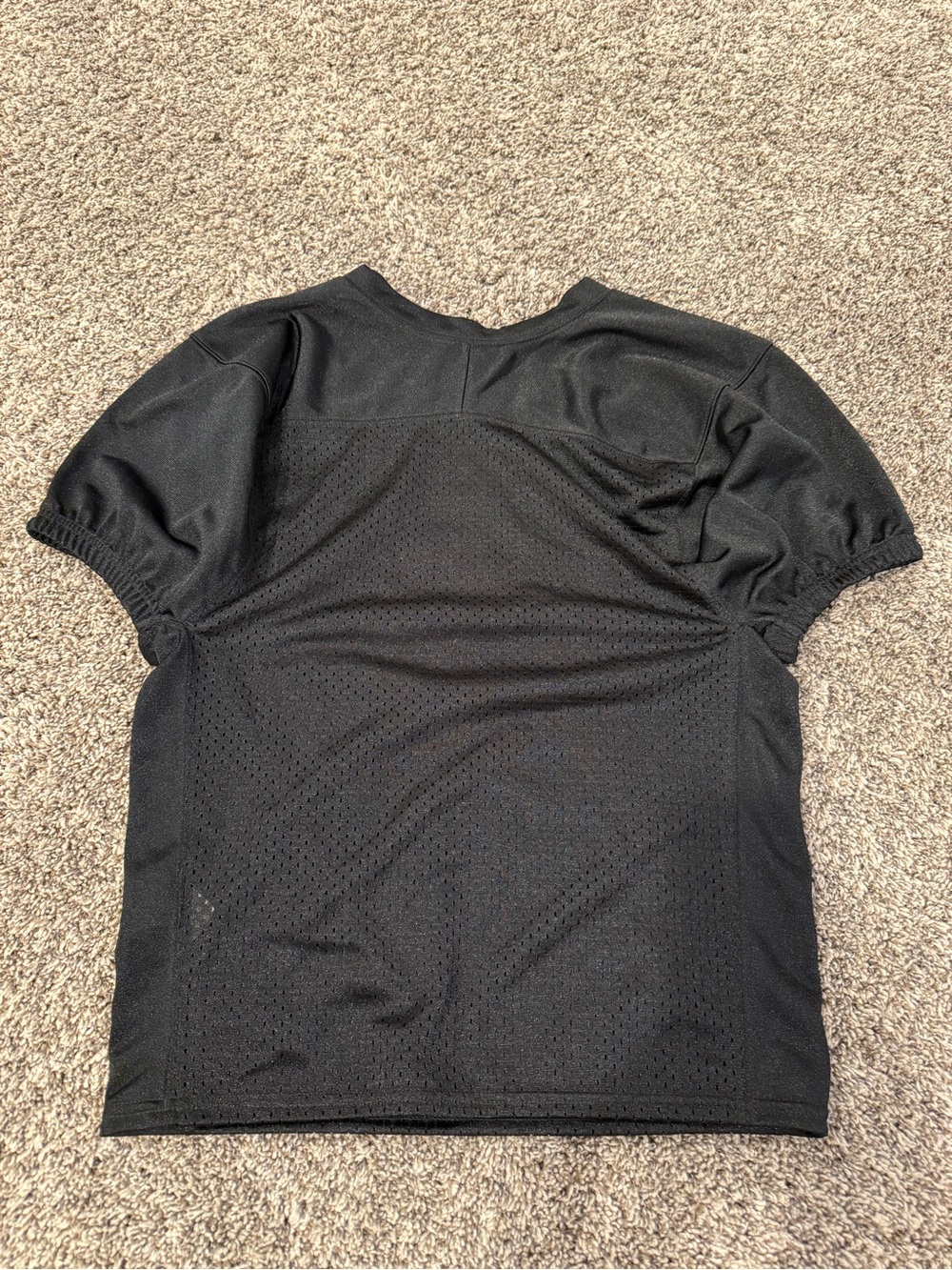Nike Black Mesh Short-Sleeve Kids Jersey - Picture 5 of 6